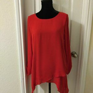 Passport Red blouse small nwt